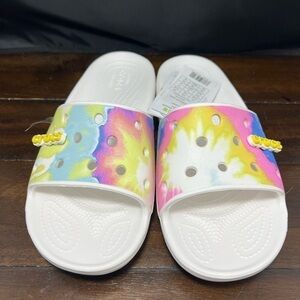 Classic Crocs Tie-Dye Graphic Slide